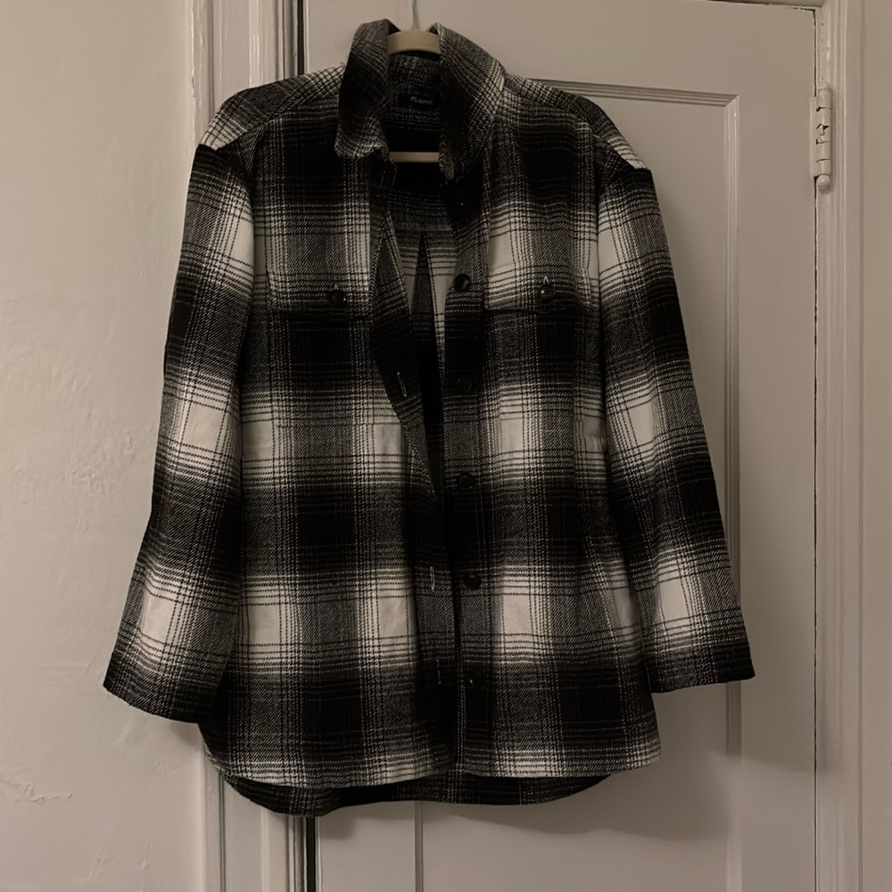 Madewell cotton shacket, large
